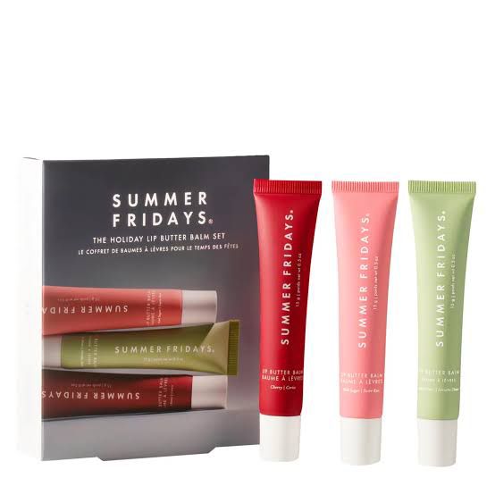 summer fridays trio set of lip balms