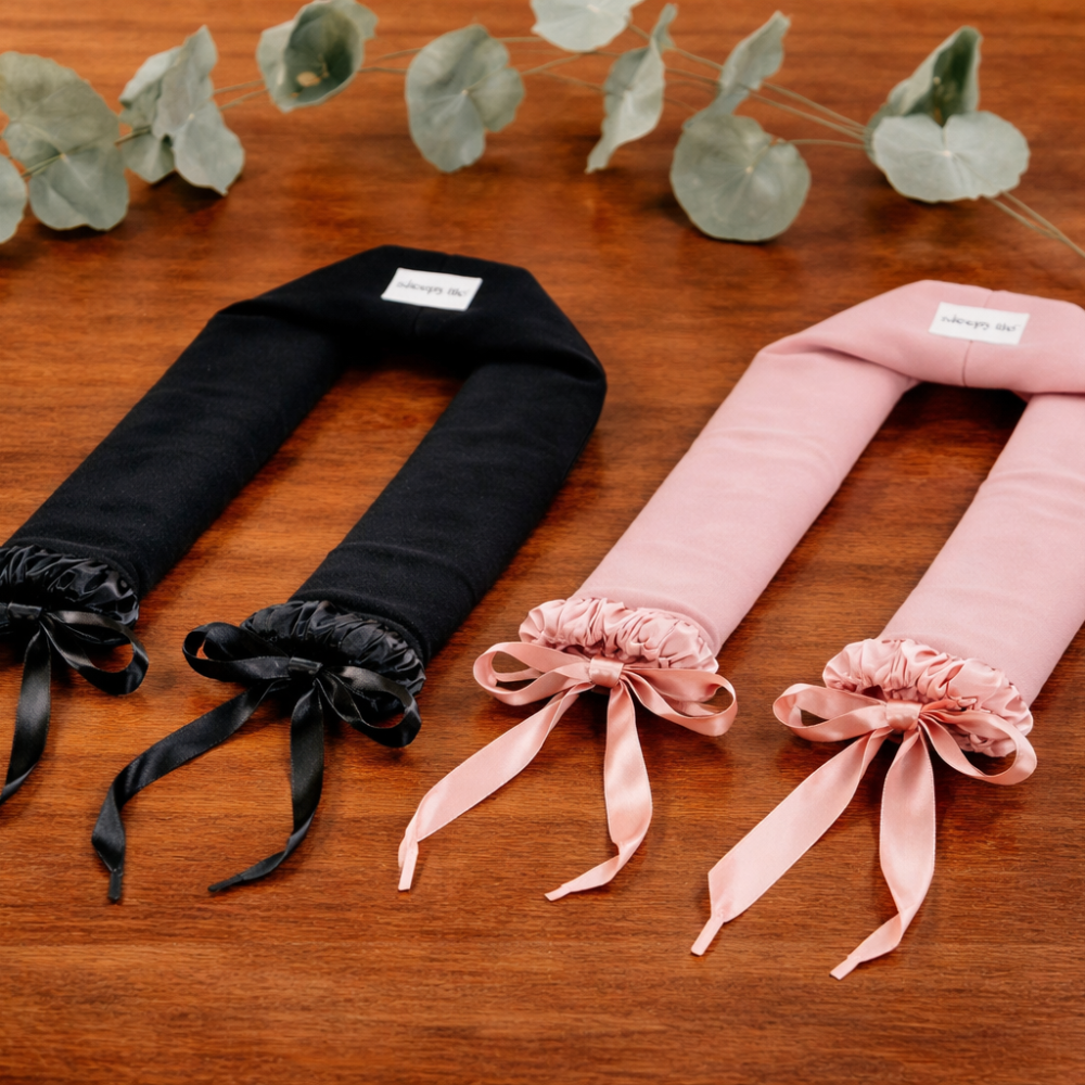 curly hair tie on table, How to Create 5 Beautiful Curl Types Using Heat less Hair Curlers With Zero Damage