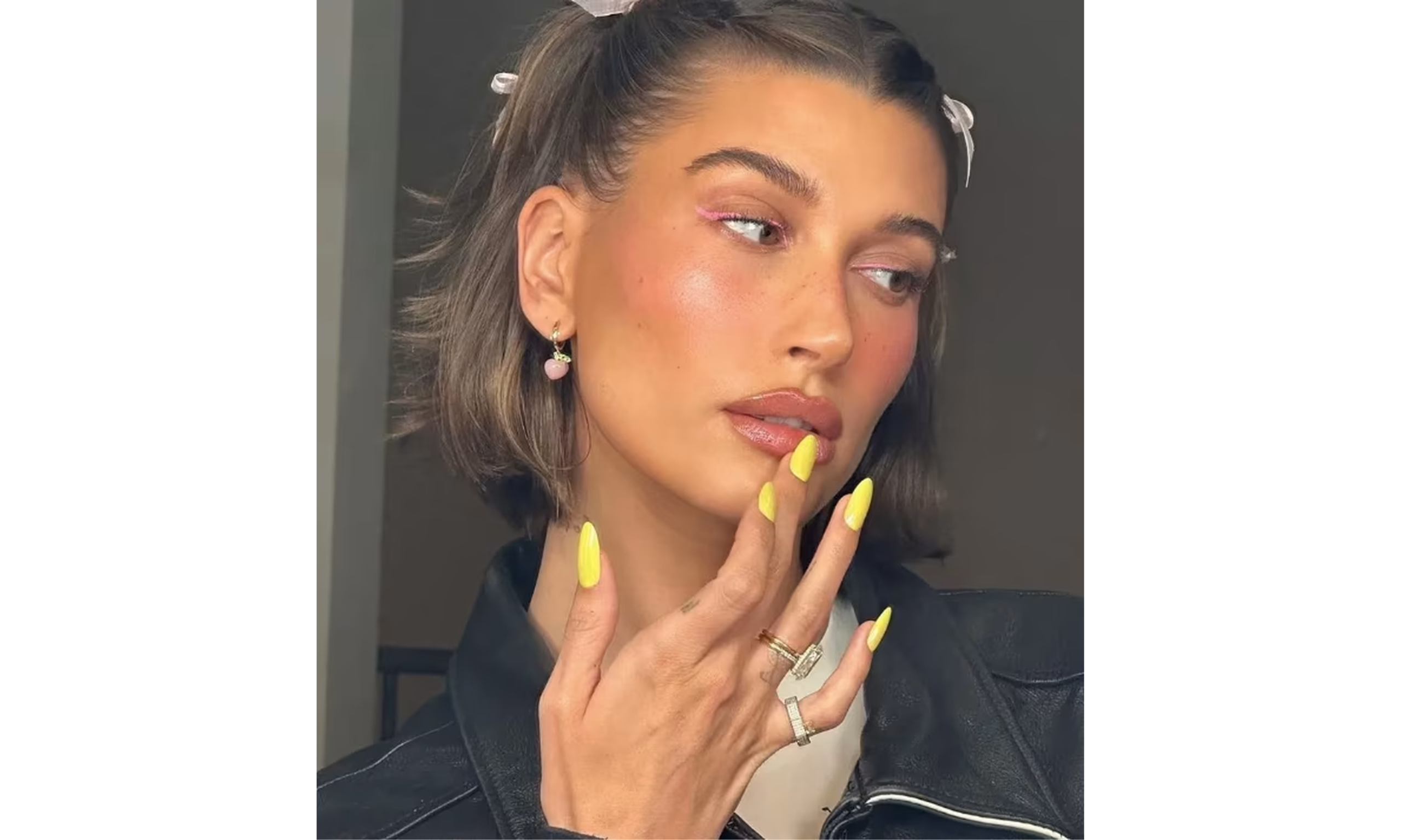 Hailey Beiber with soft manicure trend, Old Money and Classy; Soft Manicure Trend with Elegance