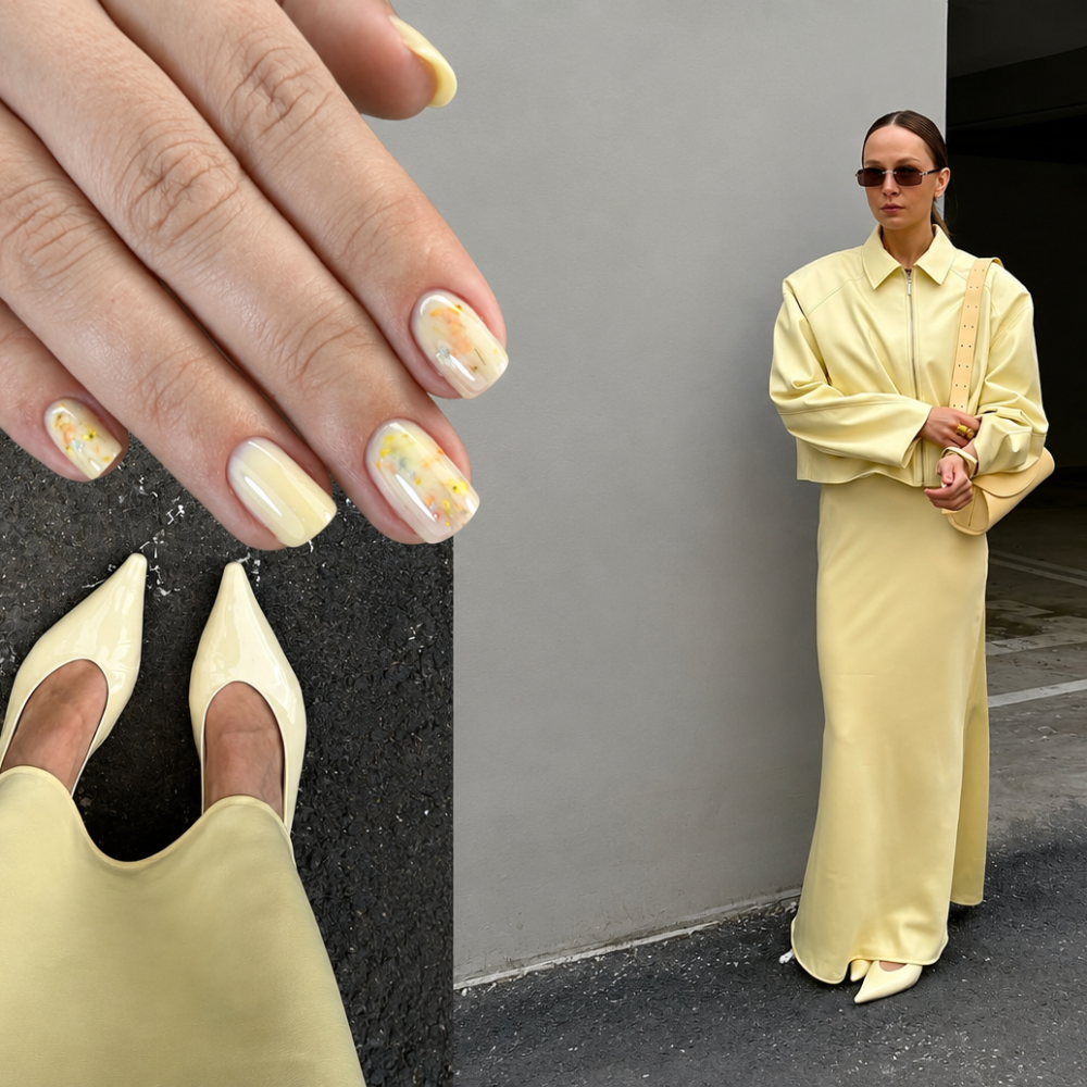 Don't Miss Out on the Celeb-Fav Yellow Nail Designs